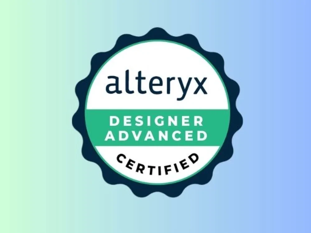 Alteryx Advanced Training with Certification
