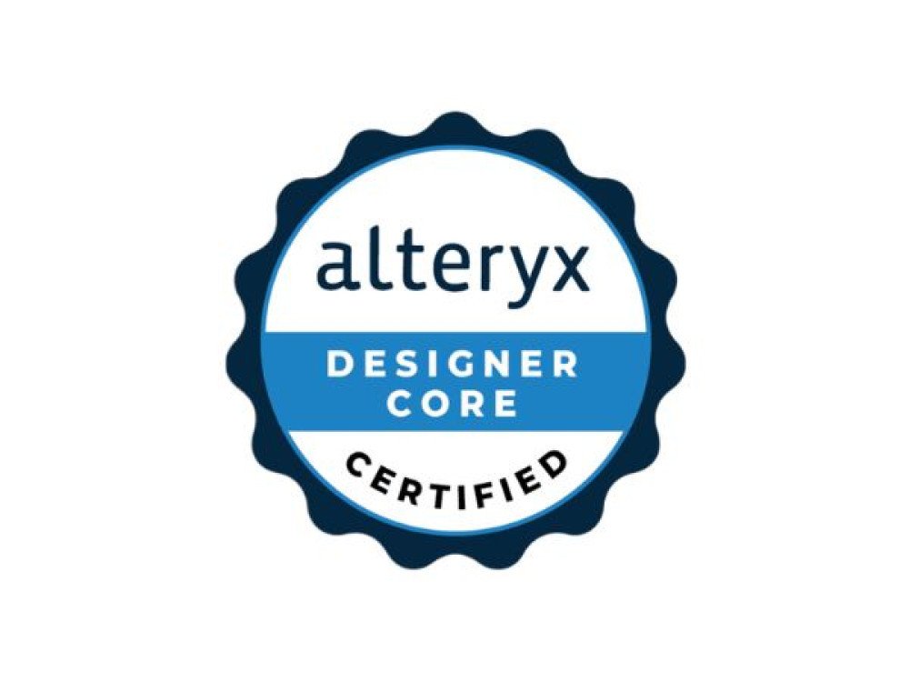 Alteryx Designer Core Training with Certification