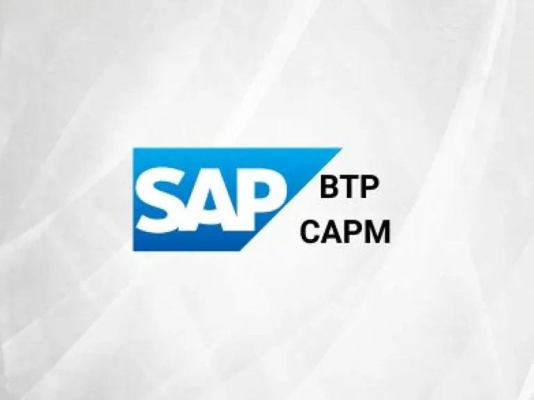 SAP BTP CAPM Training Online
