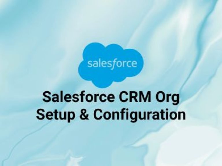 Salesforce CRM Org Setup & Configuration