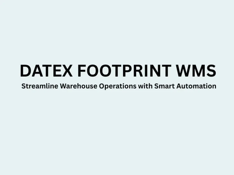 Datex FootPrint WMS Training
