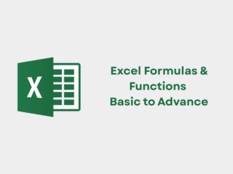Excel Formulas & Functions