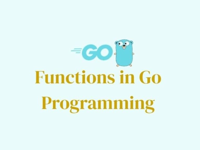 Functions In Go Programming