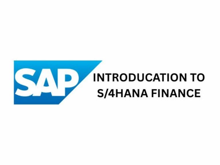 Introduction To SAP S/4HANA Finance