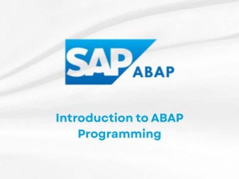 Introduction to ABAP Programming