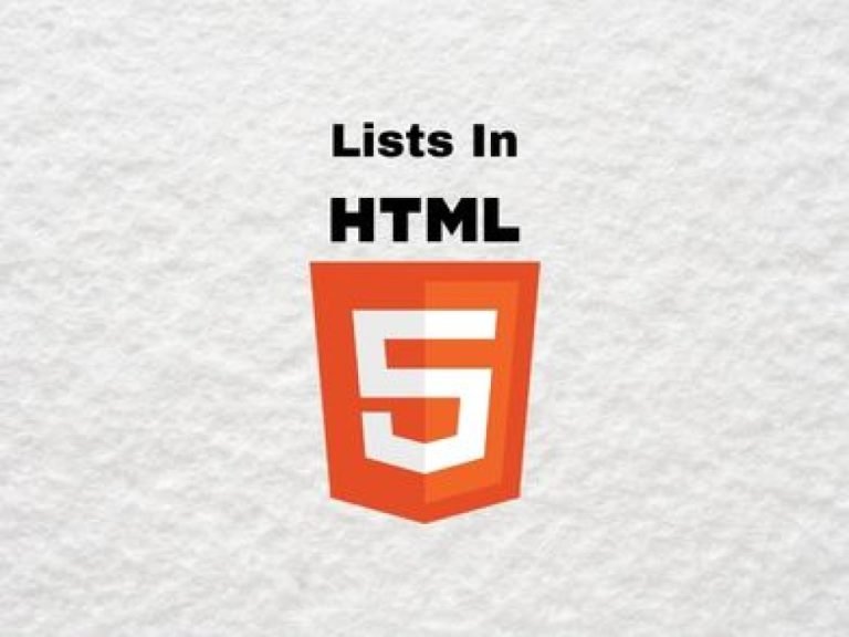 HTML Lists