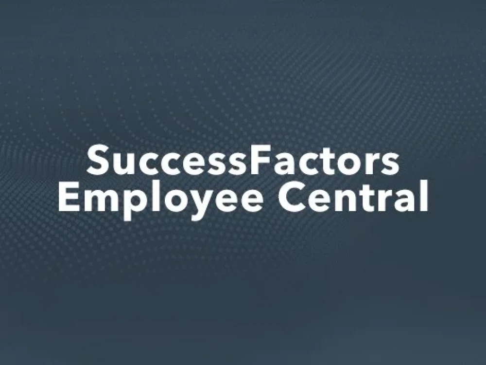 SAP SuccessFactors Training Course For Employee Central