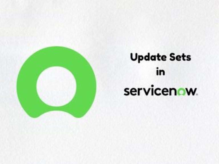 ServiceNow Update Sets