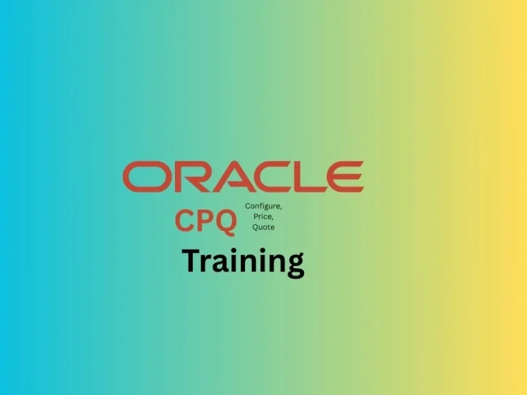 Oracle CPQ Training Online and Certification Course